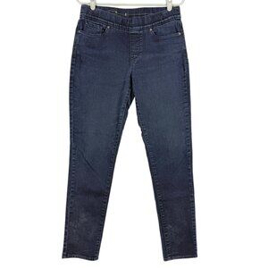 Levi's Women's Pull-on Stretch Blue Mid-Rise Skinny Denim Jeans Size 8